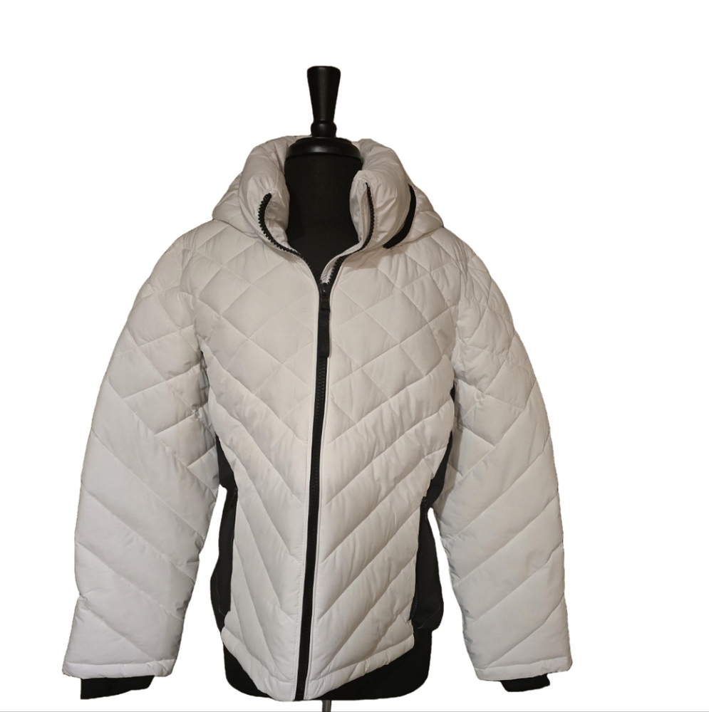 Calvin Klein Women's Side-Panel Hooded Puffer Coat Size XXL